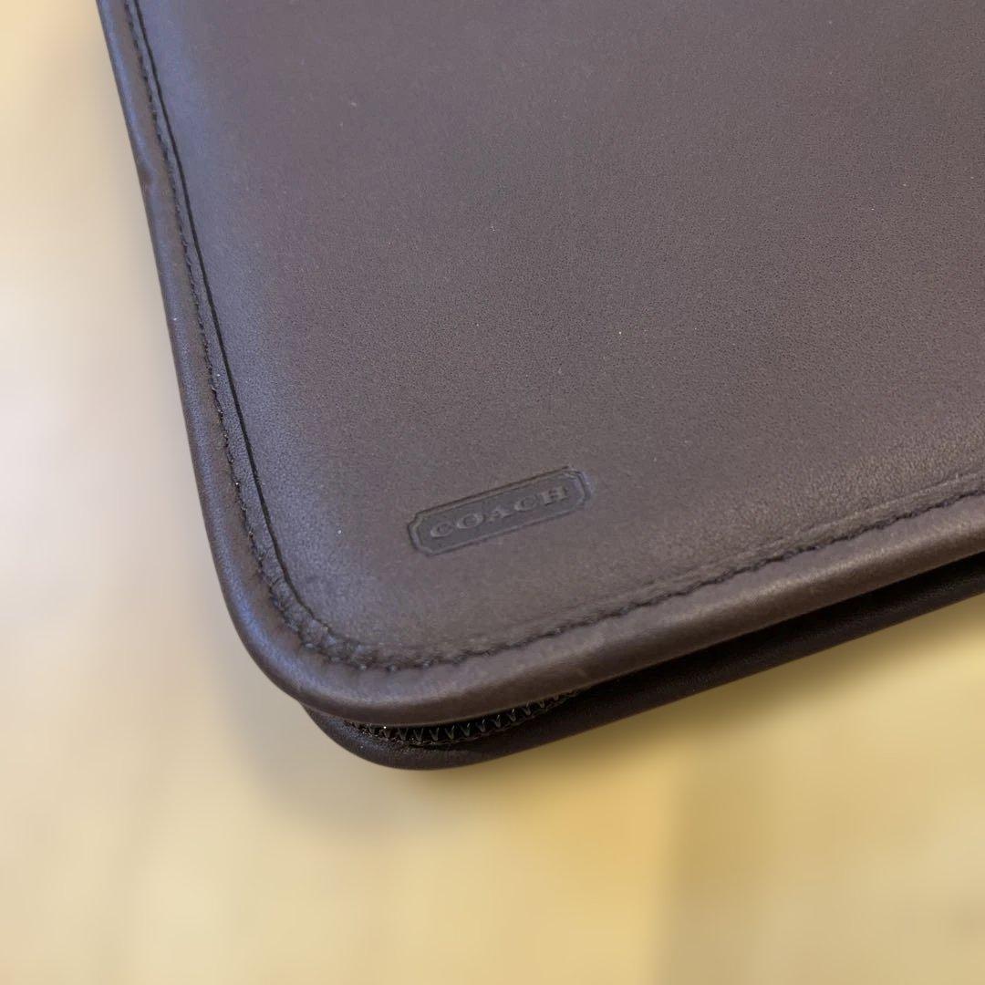 COACH ブラウン マルチケース 取扱説明書付き