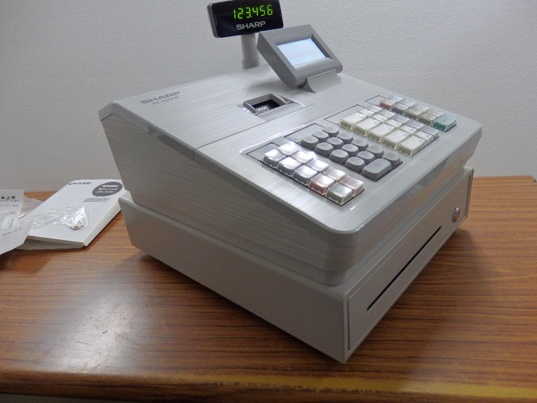9030 設定無料 SHARP XE-A207W-W レジスター 10部門