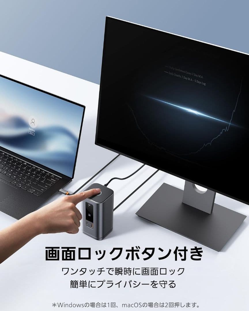 Baseus USB-C ドッキングステーション 11-in-1 4K 急速充電