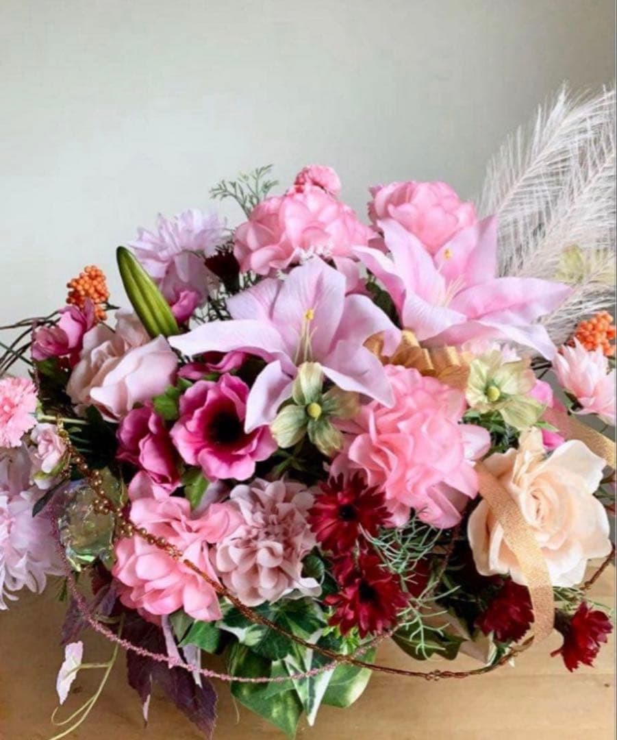 ハンドメイド ✳︎ アレンジメント ✳︎ 造花 ✳︎アートフラワー✳︎造花アレンジ✳︎25