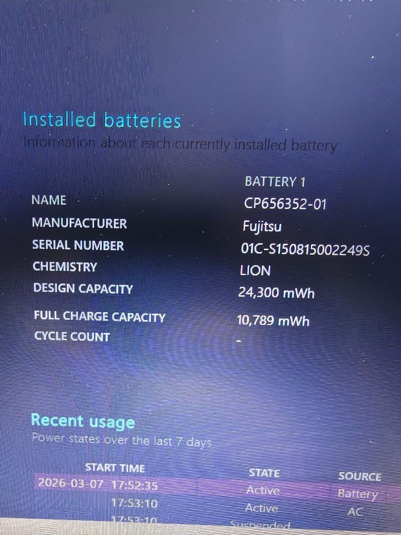 Fujitsu ノートPC Core i7 16GB SSD512GB
