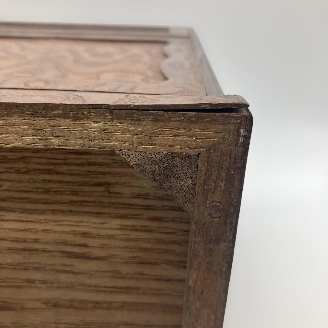 アンティーク 無精箱 木箱 小物入れ 棚物 小箱 蔵出し 時代物 骨董