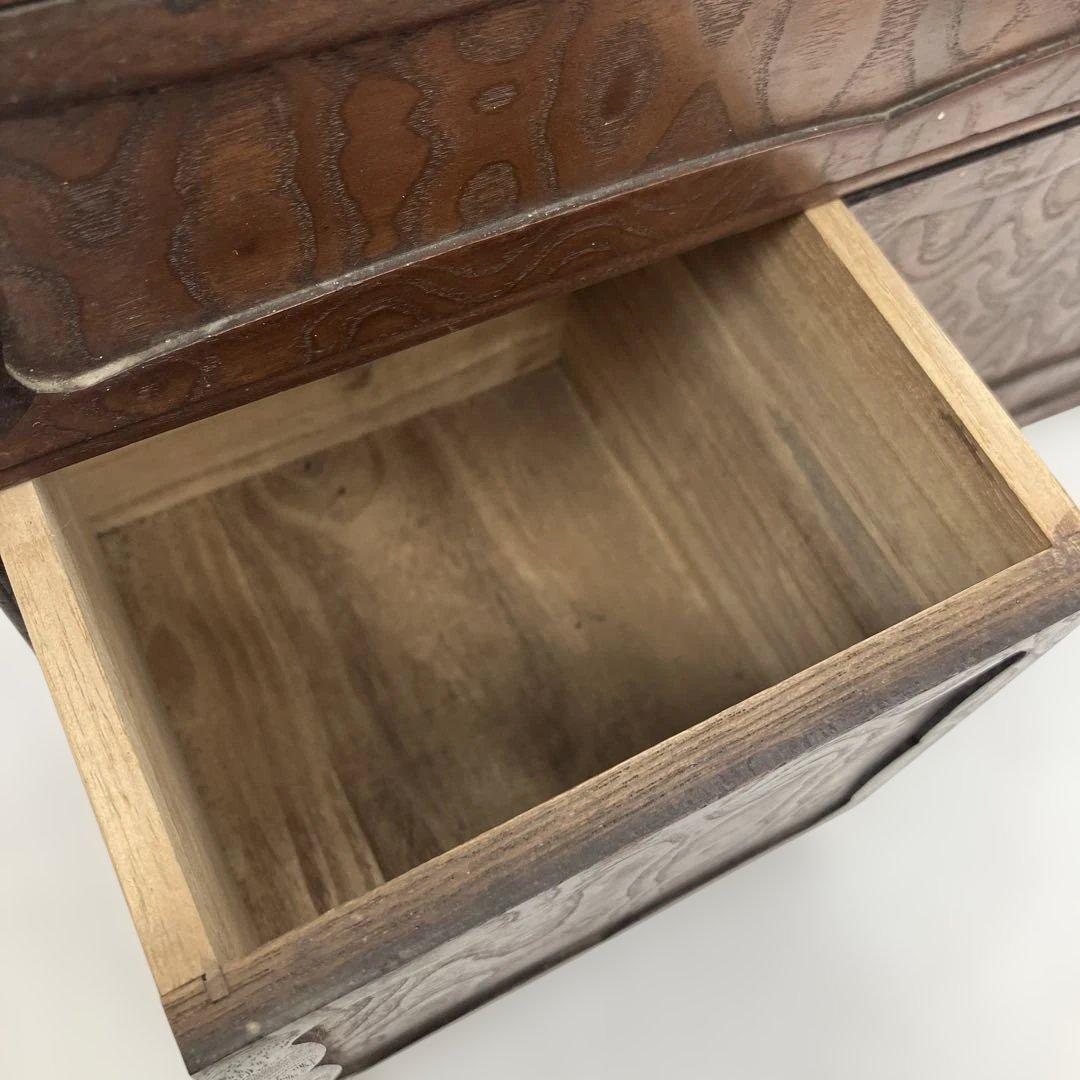 アンティーク 無精箱 木箱 小物入れ 棚物 小箱 蔵出し 時代物 骨董