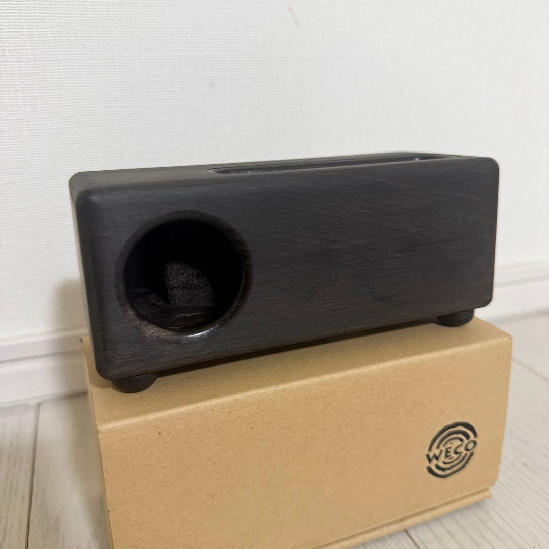 【WECO】天然木スマホスピーカー 紫檀（シタン） 木製 電源不要
