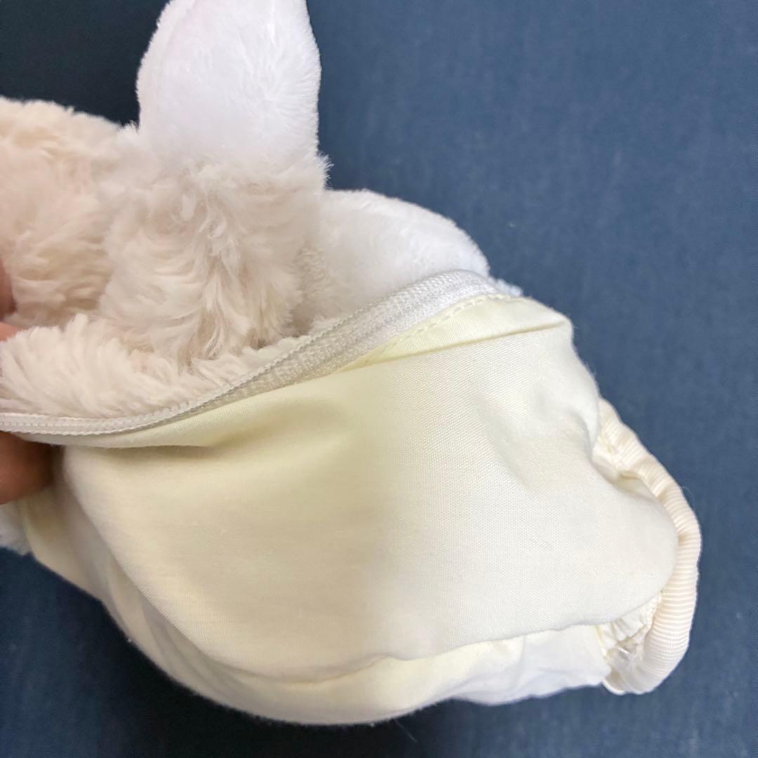 【美品】NICI ニキ シロネコ しろねこ 白猫 ペンケース 筆箱　ぬいぐるみ