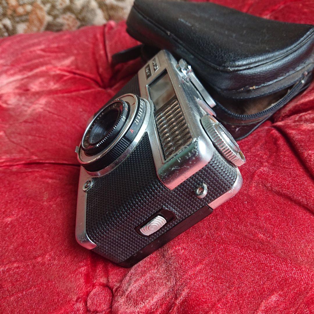 FUJICA H-1 レンジファインダー式カメラ ケース付きブラック