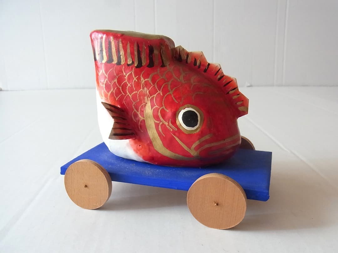 浜松張子『鯛車』／フォークアート 郷土玩具 民藝