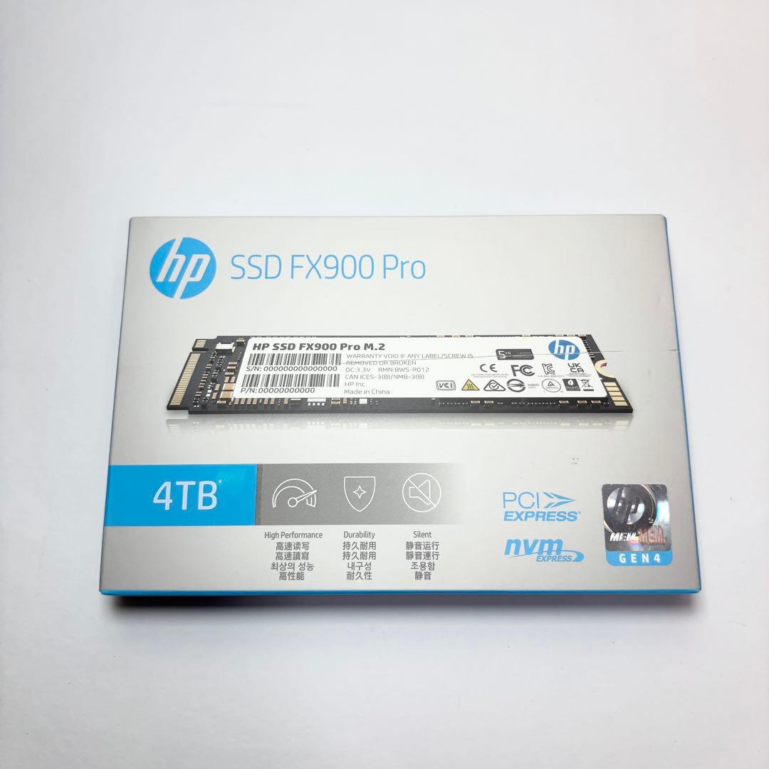 【4TB】 HP FX900 Pro M.2 SSD NVMe Gen4 大容量
