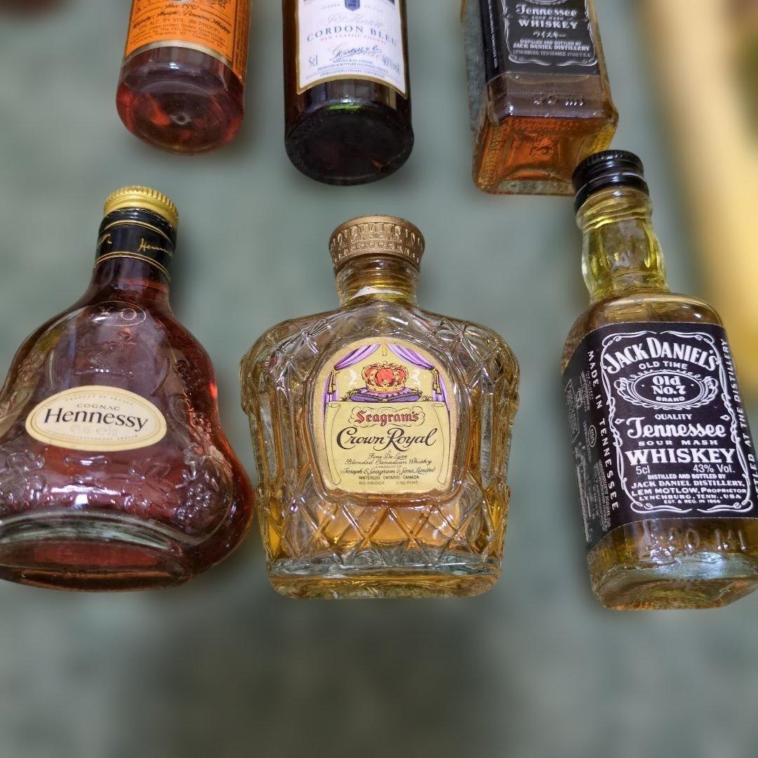 古酒 ミニボトル ウイスキー ブランデー コニャック ヘネシー ニッカ