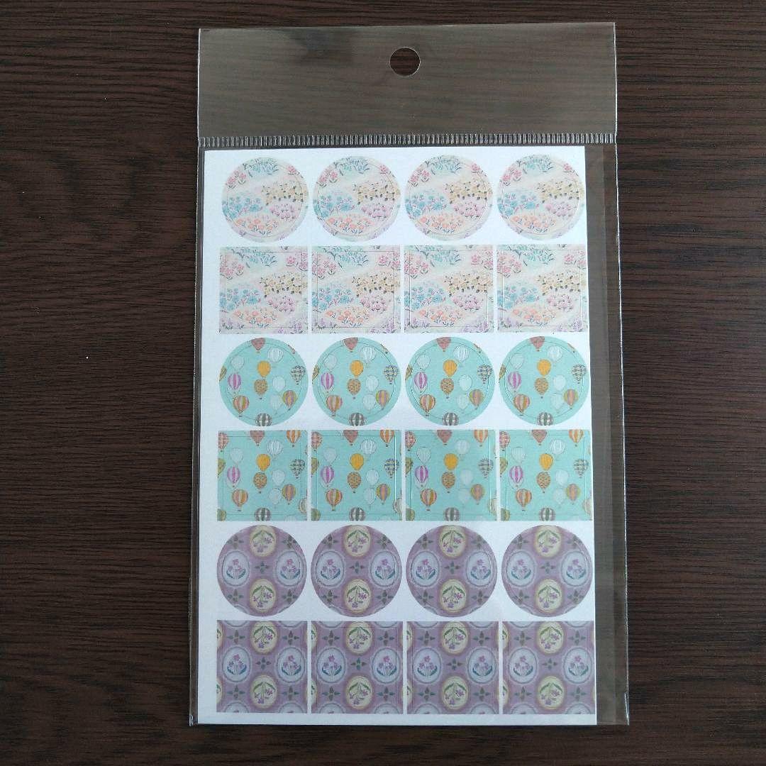 merinomiさん　透ける模様シールセット18種