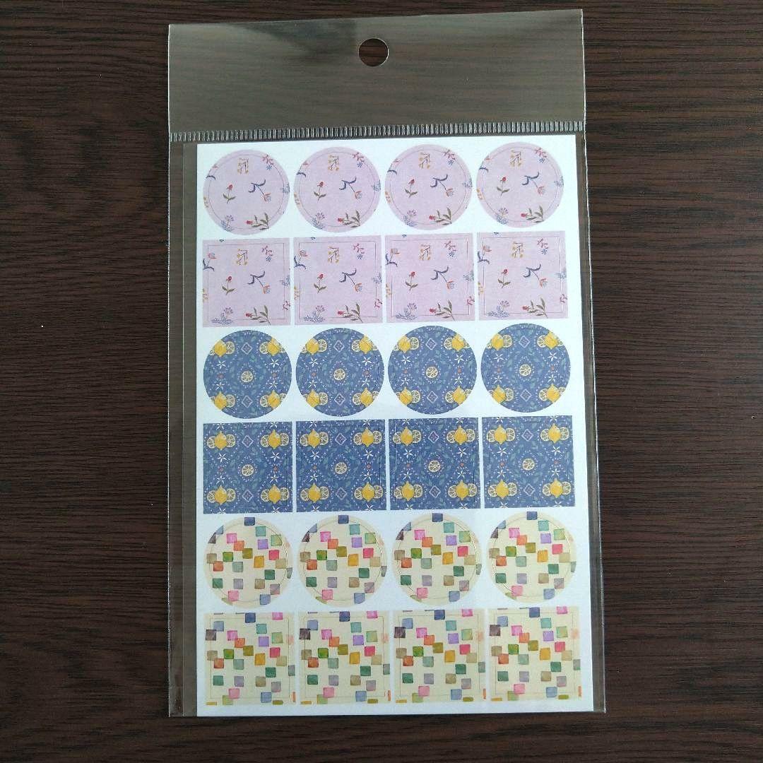 merinomiさん　透ける模様シールセット18種