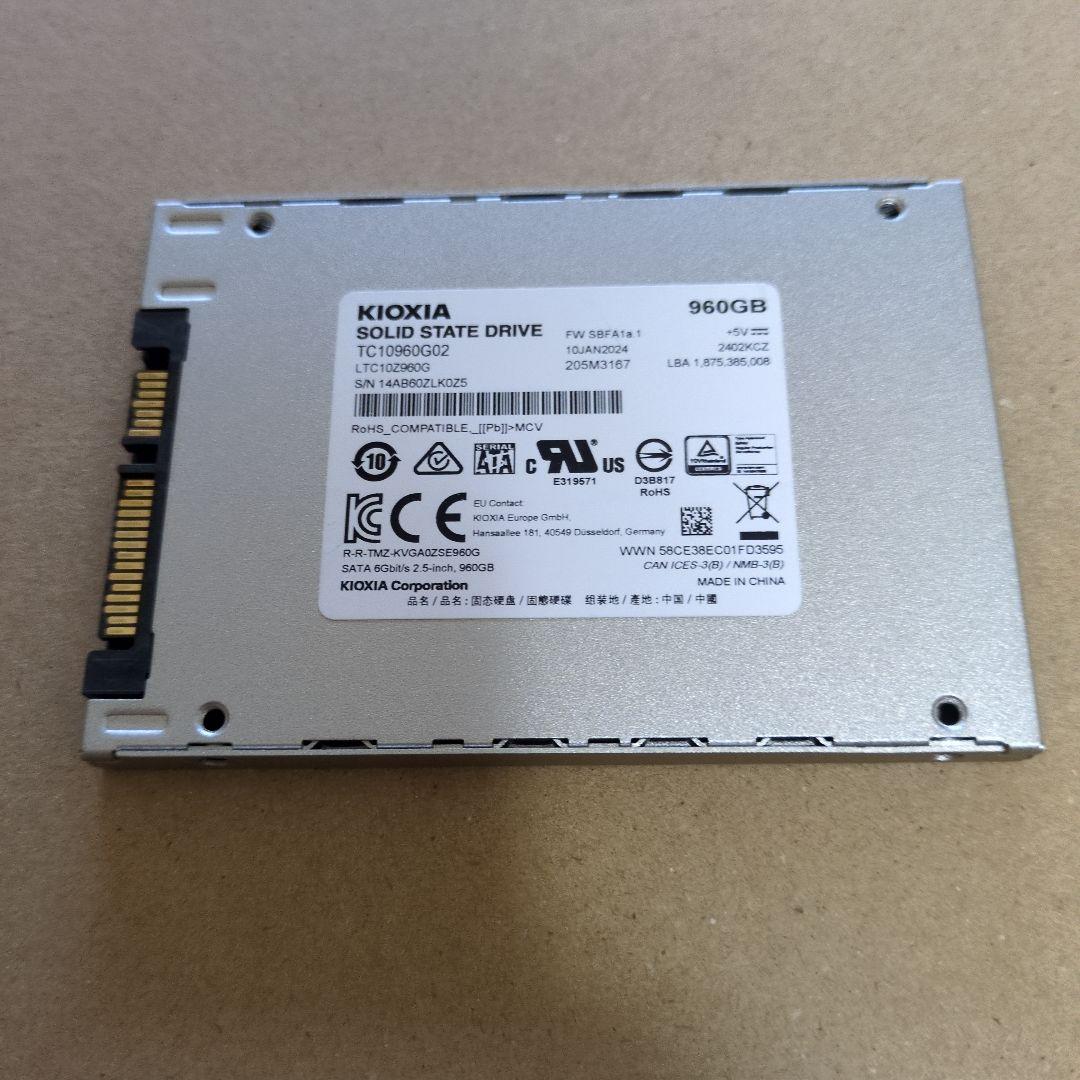 SATA SSD 960GB　KIOXIA EXCERIA