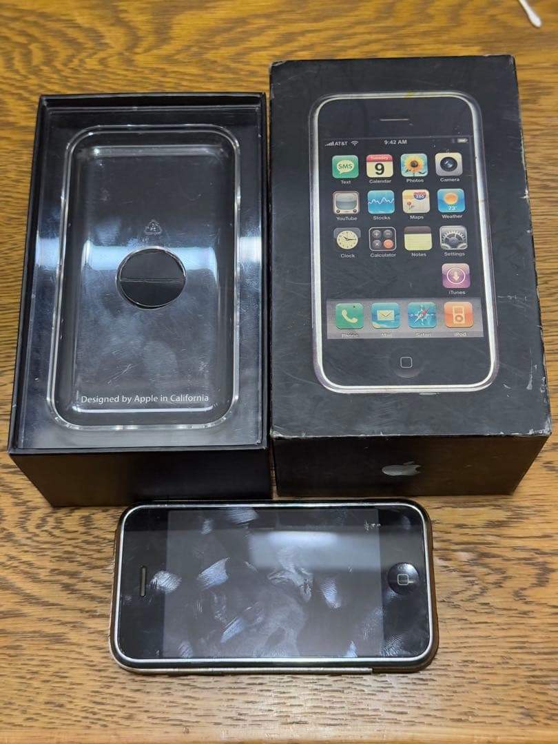 iPhone 2G IMEI一致箱 付属品付 8GB 第1世代 日本未発売 初代