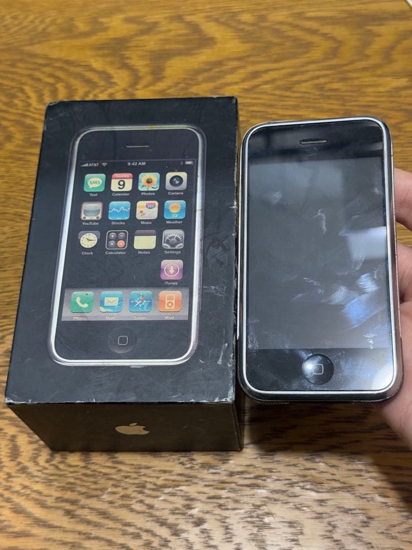 iPhone 2G IMEI一致箱 付属品付 8GB 第1世代 日本未発売 初代