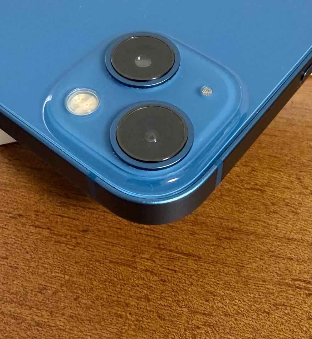 【美品】【箱・ケーブル付】iPhone 13 256GB ブルー SIM フリー