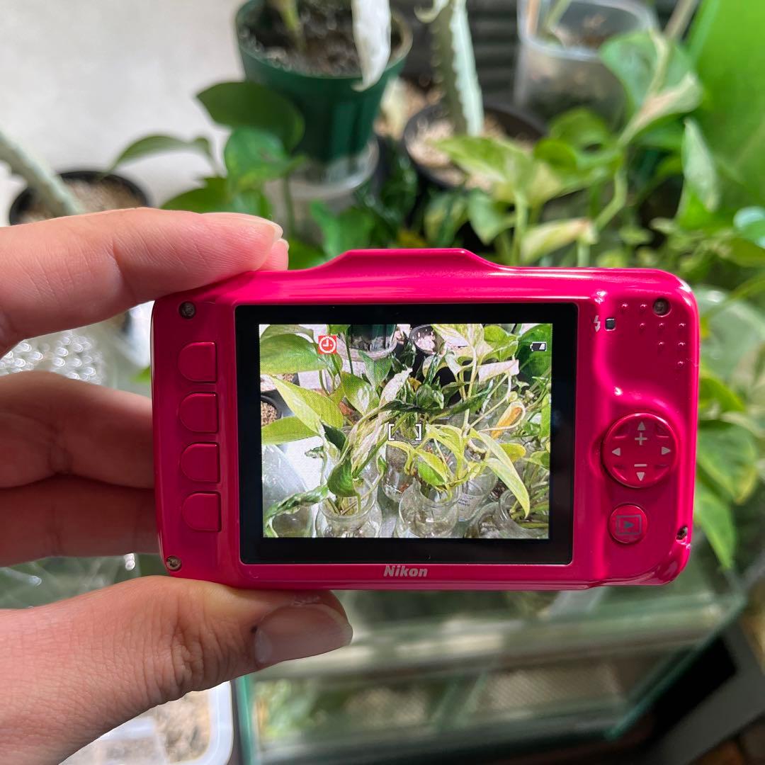 極美品✨Nikon COOLPIX S31 ピンク スマホ転送セット付　デジカメ