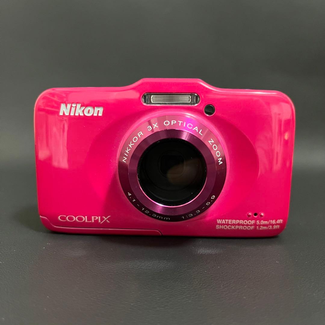極美品✨Nikon COOLPIX S31 ピンク スマホ転送セット付　デジカメ