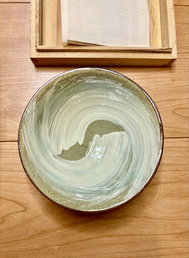 韓国人間文化財　池順鐸作　高麗抹茶碗 共箱