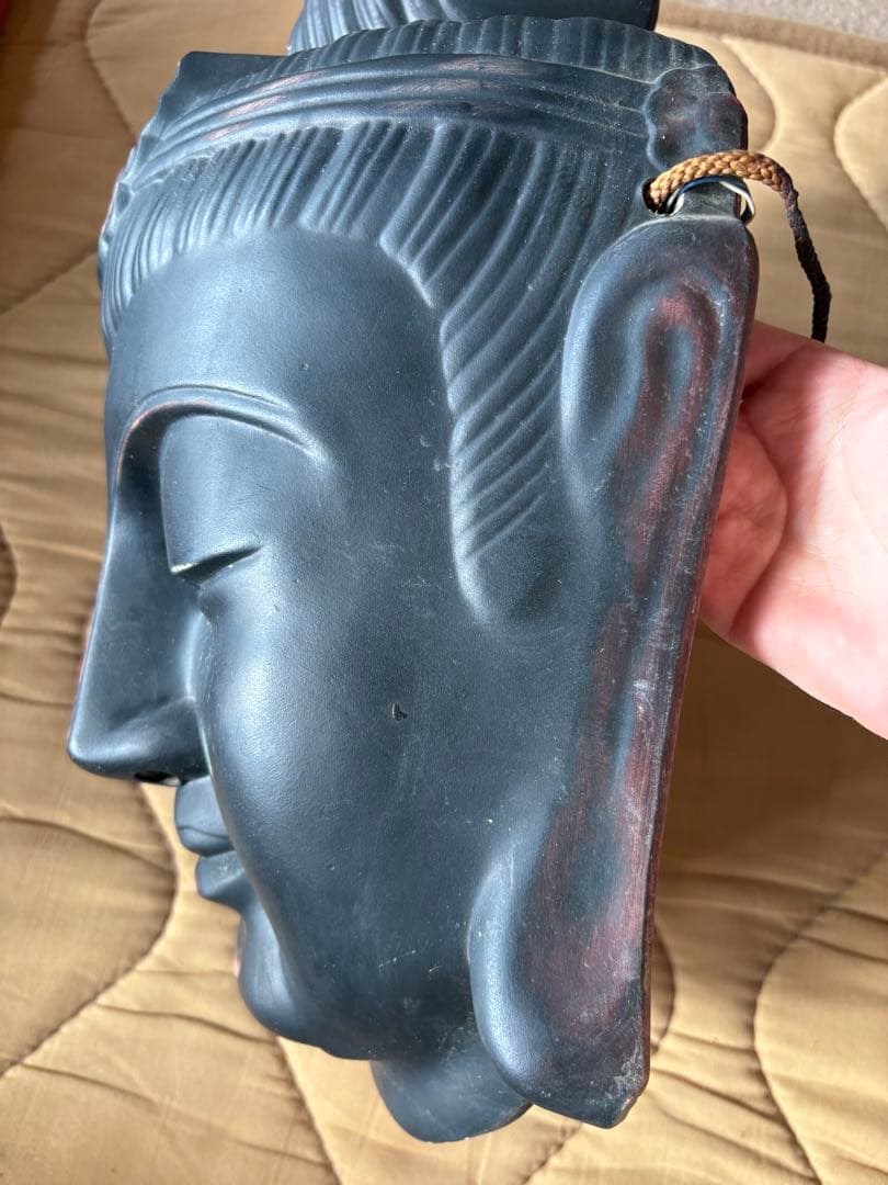 お面　仏頭　観音様　壁掛け　置物