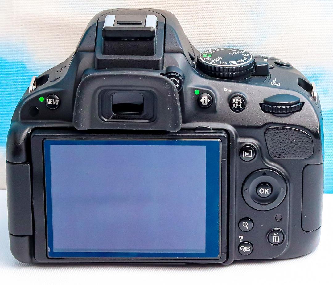 ニコン Nikon D5100⭐️スマホ転送⭐️届いてすぐ使える⭐️ダブルレンズ