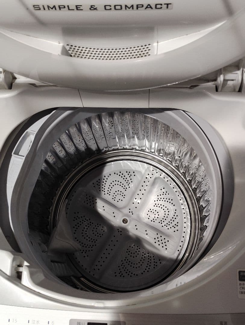 【期間限定】シャープ 全自動縦型洗濯機 6Kg ES-GE6B-W 2018年製