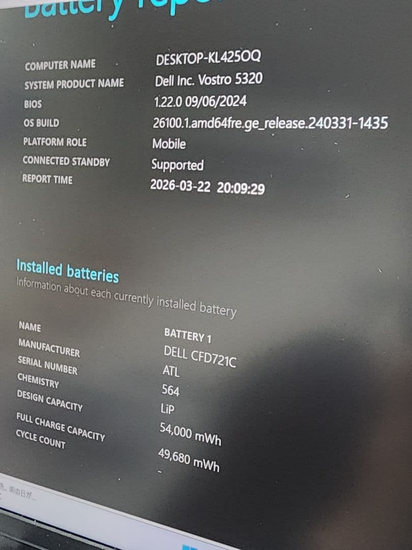 高性能　DELL Vostro 5320 i7-1260P 16GB 512GB