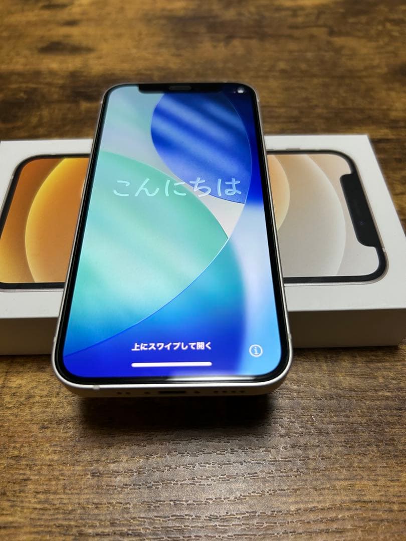 【美品】iPhone12mini ホワイト 64GB 84% SIMフリー