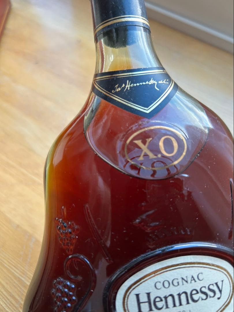 希少　未開封　ヘネシー Hennessy XO 金キャップ　ボトル コニャック
