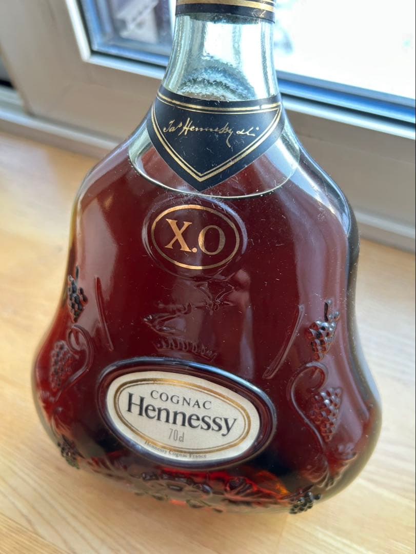 希少　未開封　ヘネシー Hennessy XO 金キャップ　ボトル コニャック