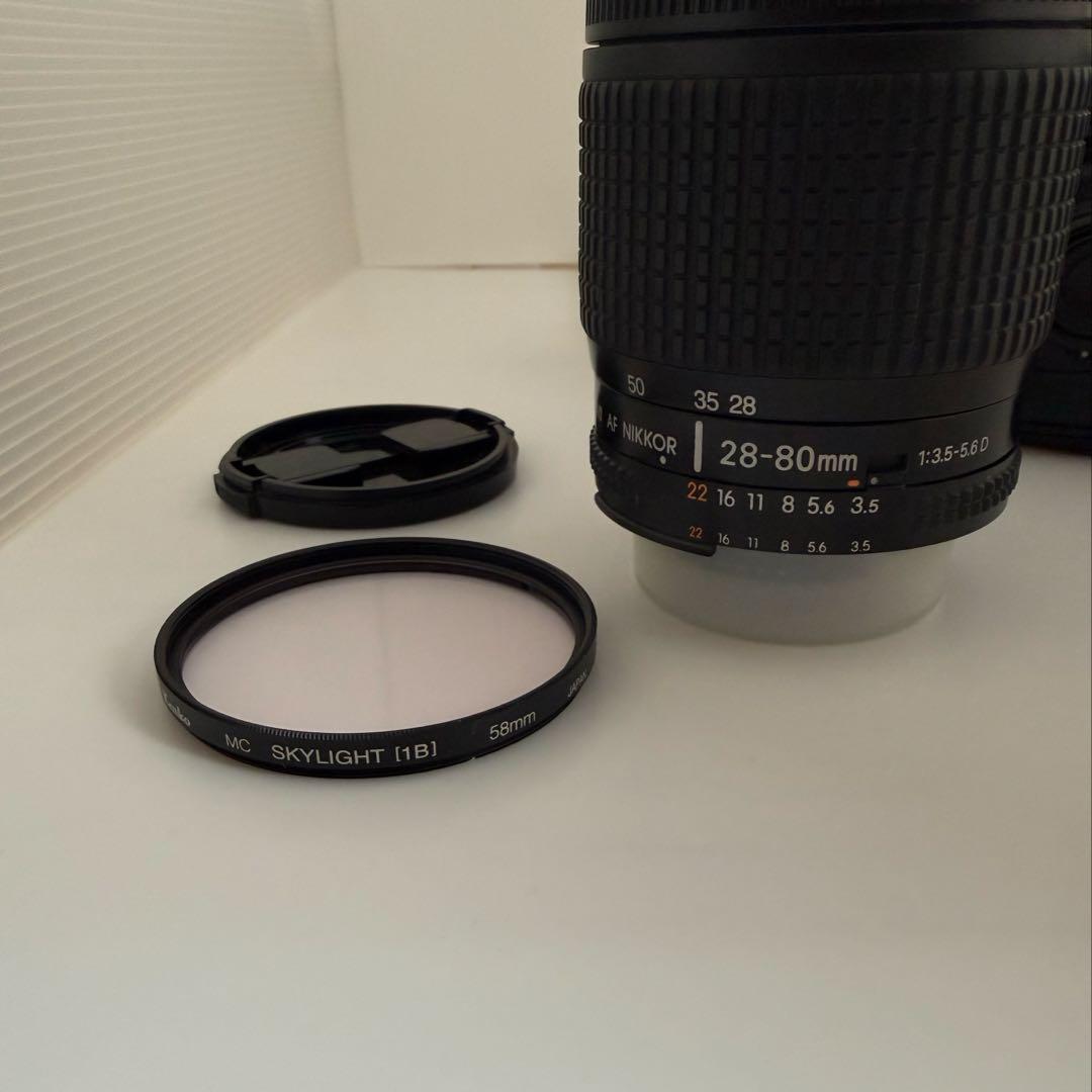【ジャンク品】Nikon F80 一眼 28-80mmレンズ付+付属品※説明必読