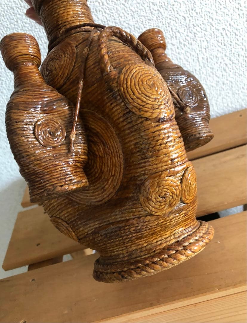 ブロカント　フランス　パリ　蚤の市　ボトル　壺　オブジェ　置物　ハンドメイド