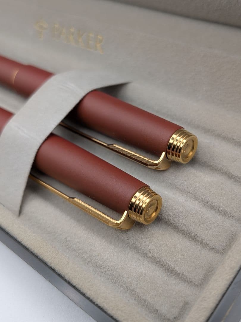 【新品未使用品】PARKER マットボルドー シャープペンシル２本セット 箱付き