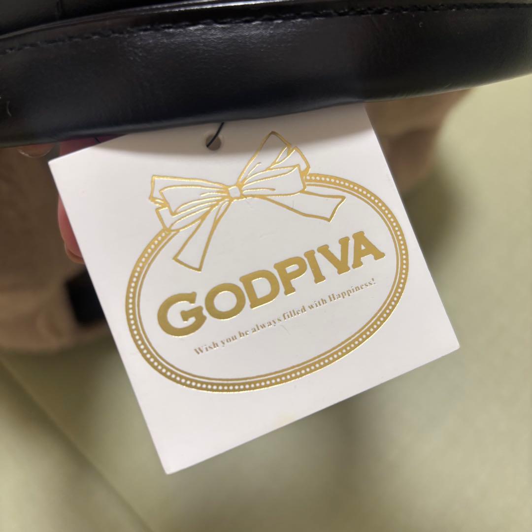 【新品未使用】GODPIVA ペット ファーリボン キャリーバッグ ベージュ
