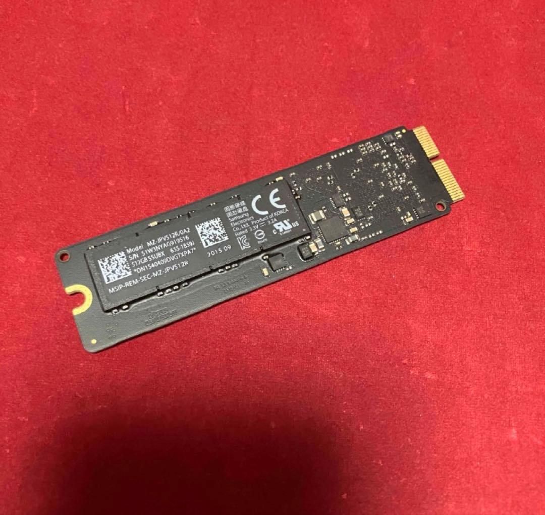 純正 MacBook Air 512GB SSD 2015 〜2017