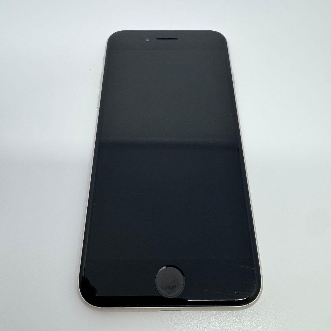 【良品】iPhone SE3 128GB WHITE大容量新品バッテリー100%