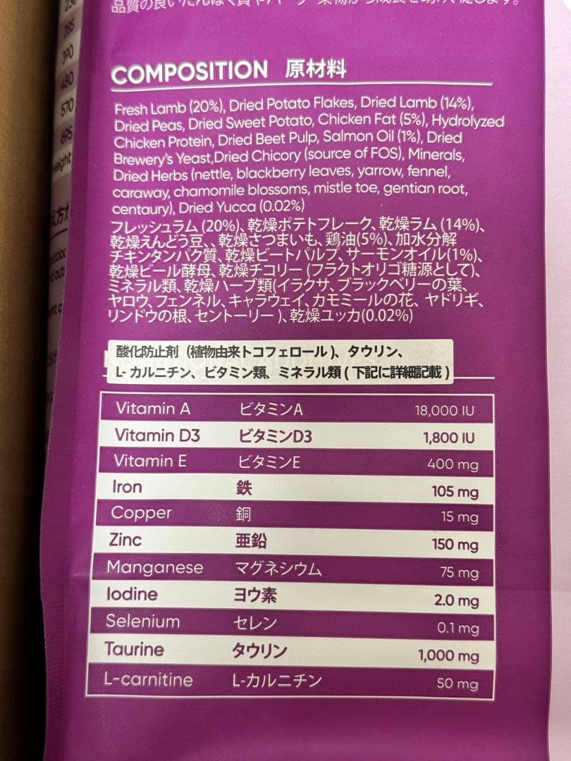 HEKA LAMB & POTATO ドライフード 1.8kg×2袋