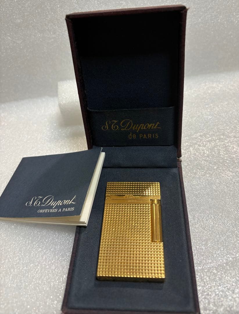 S.T Dupont デュポン ライター ダイヤモンドヘッドゴールド 箱付き