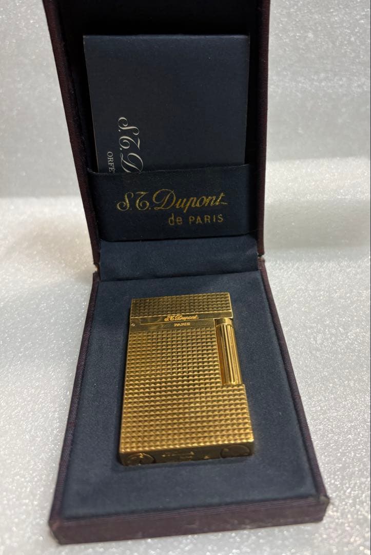 S.T Dupont デュポン ライター ダイヤモンドヘッドゴールド 箱付き