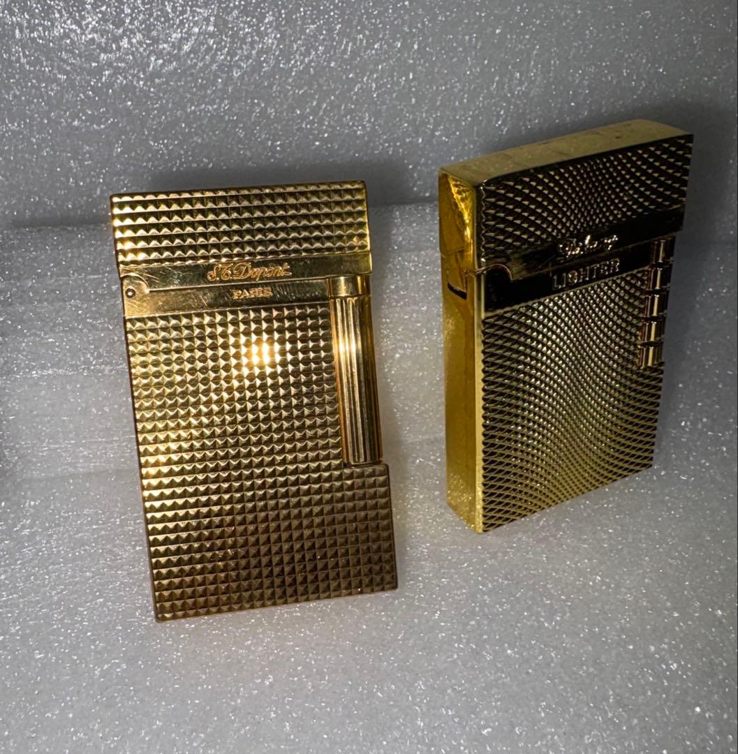 S.T Dupont デュポン ライター ダイヤモンドヘッドゴールド 箱付き