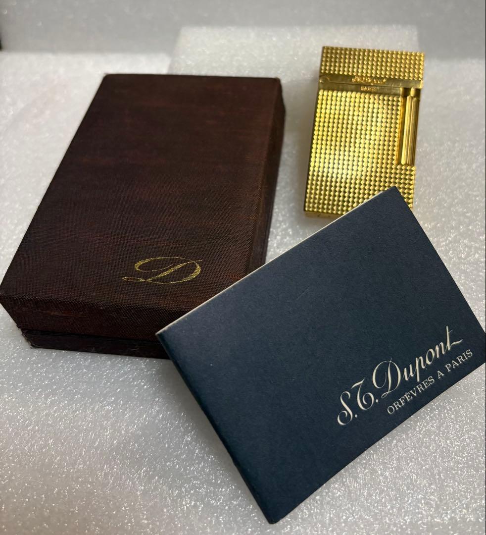 S.T Dupont デュポン ライター ダイヤモンドヘッドゴールド 箱付き