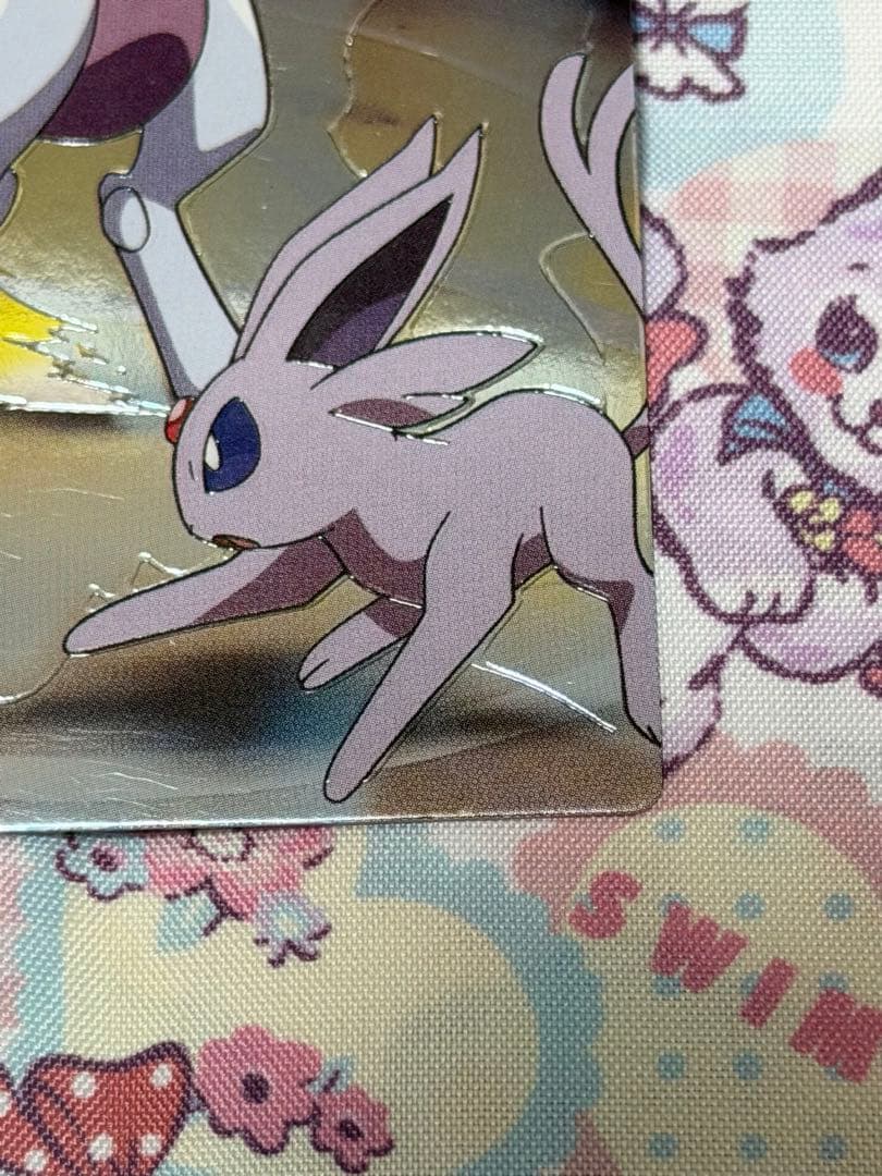 ポケモン エーフィVSミュウツー バトル05 meiji バトルカード ‪☆