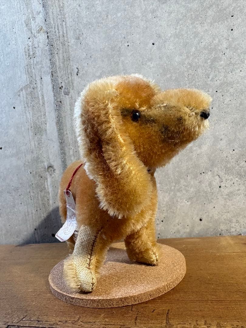 ドイツヴィンテージ ダックスフンド ぬいぐるみ Grislyタグ付き