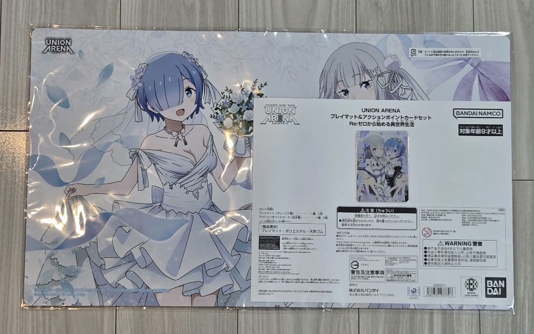 UNION ARENA プレイマット&アクションポイントカードセット Re:ゼロ