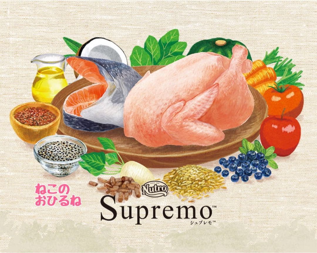 ニュートロシュプレモ　子猫用　（チキン&サーモン）　3kgパック×3袋