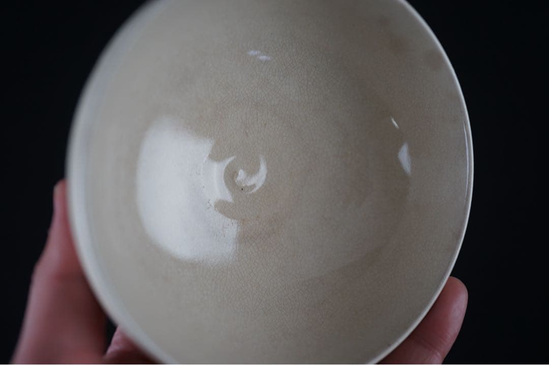 明治〜大正時代 春山 造 金彩 色絵 薩摩 花文 茶碗 共箱 茶道具 時代物