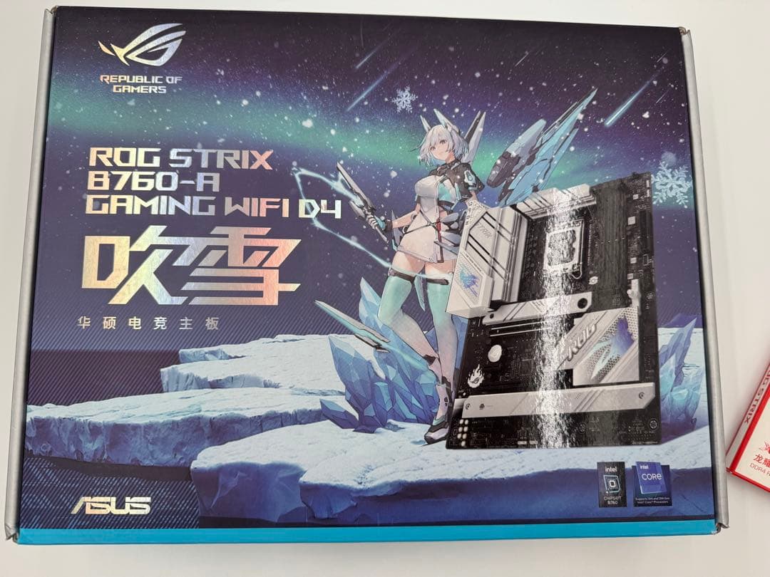 吹雪コラボROG STRIX B760-A + 16GB DDR4 セット