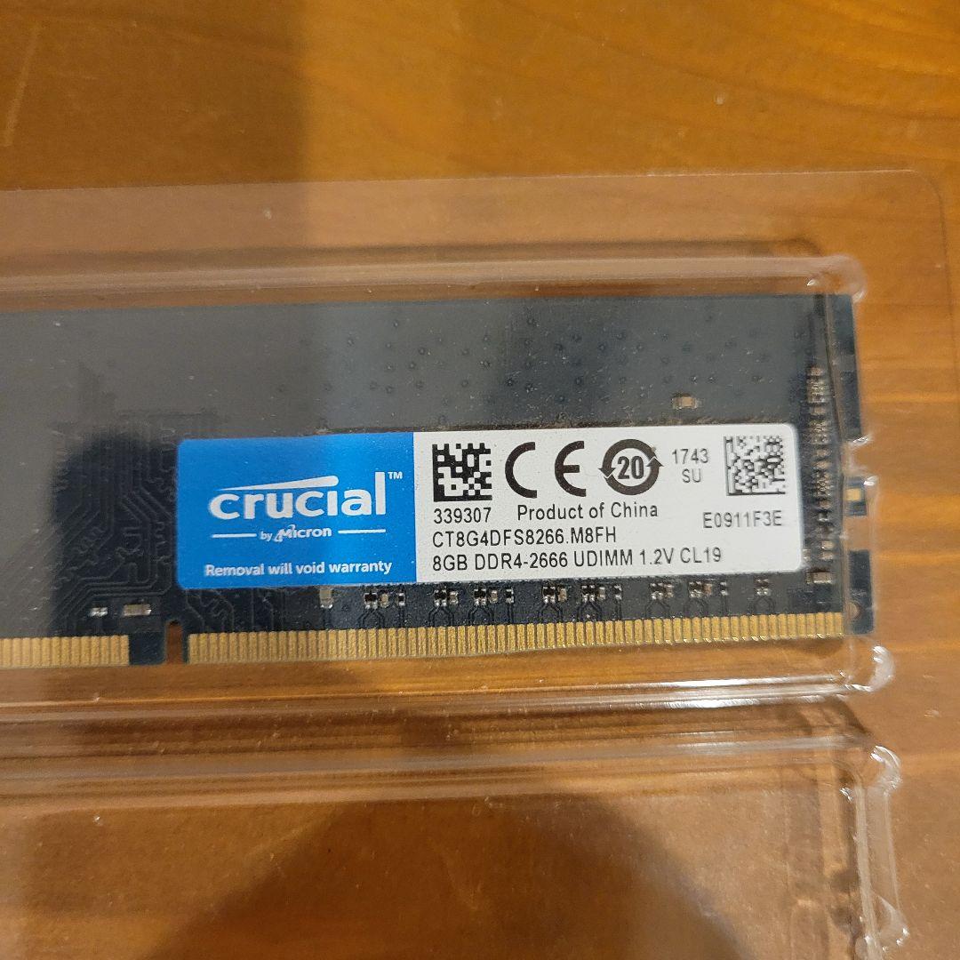 crucial 8GB DDR4-2666 メモリ