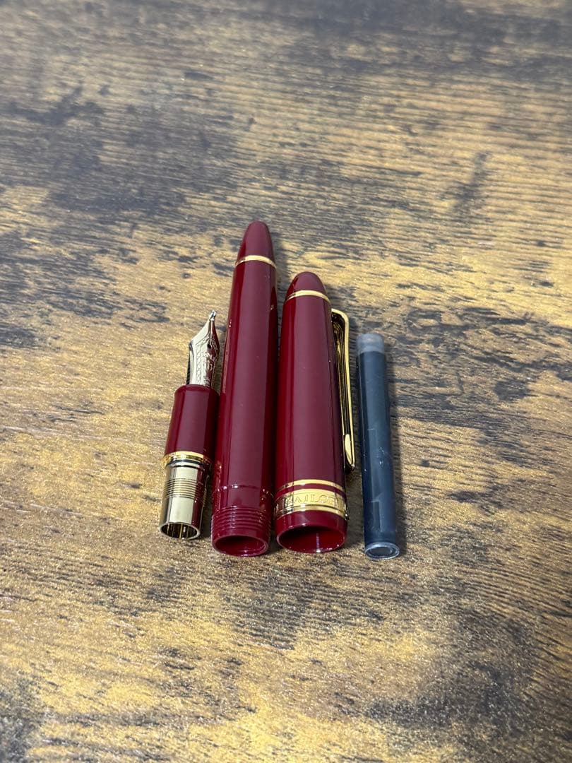 新品未使用　長刀　ディープレッド　ふでDEまんねん　NAG セーラー　万年筆