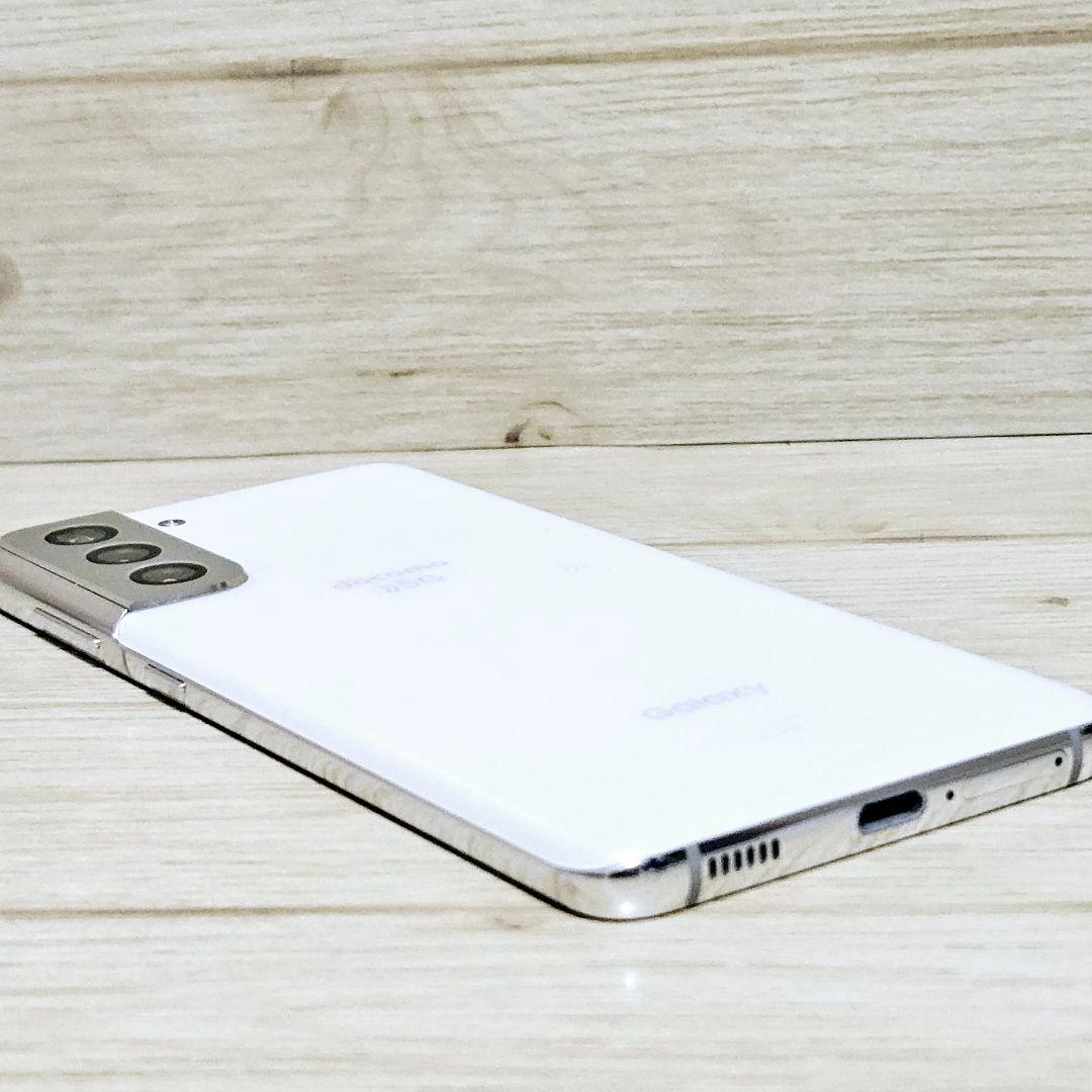 極美品 動作品 SIMフリー Galaxy S21 5G ホワイト SC-51B