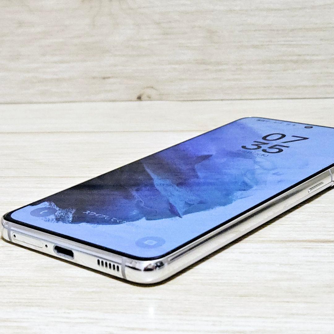 極美品 動作品 SIMフリー Galaxy S21 5G ホワイト SC-51B